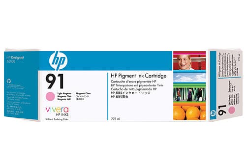 HP 91 (Lys magenta) 3-pack