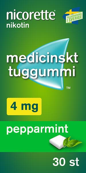 Nicorette Tuggummi Freshmint 4mg 30stk