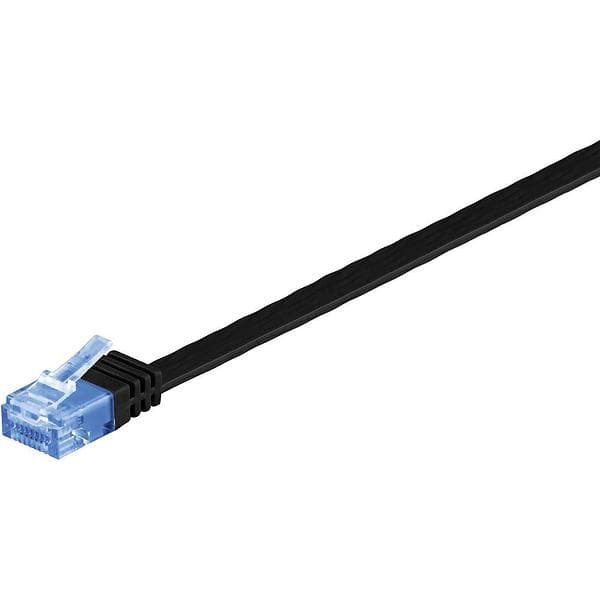 Goobay Flat U/UTP Cat6a RJ45 - RJ45 0.5m