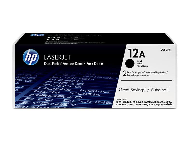 HP 12A (Sort) 2-pack