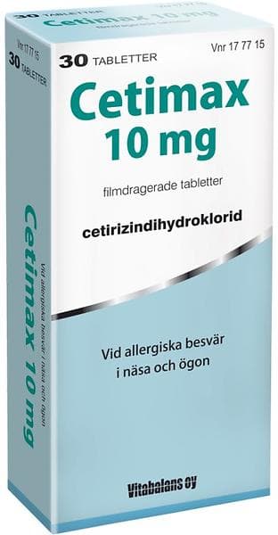 Cetimax 10mg 30 Tablets