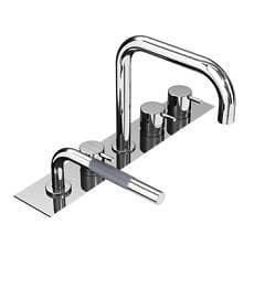 Vola Bathtub Mixer BK15 (Borstad Chrome)