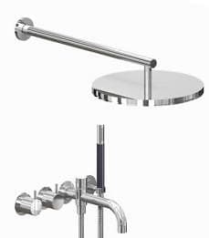 Vola Bathtub Mixer 2441DT8-061 (Borstad Chrome)