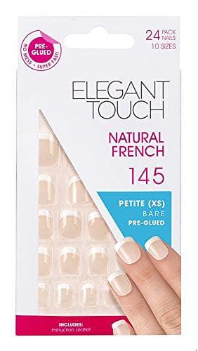 Elegant Touch Natural French False Nails 24-pack