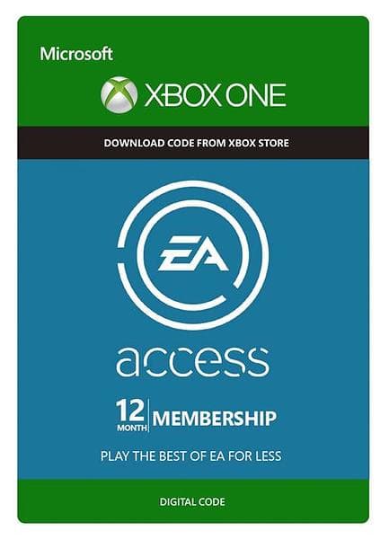 EA Access 12 Months Subscription Card