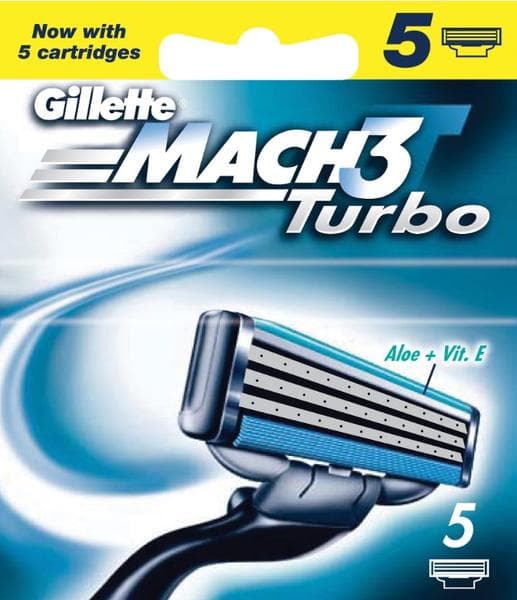 Gillette Mach3 Turbo 5-pack