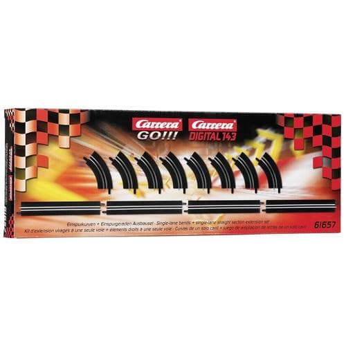 Carrera Toys GO!!! Single-Lane Bends/Straight Section Extension Set (61657)