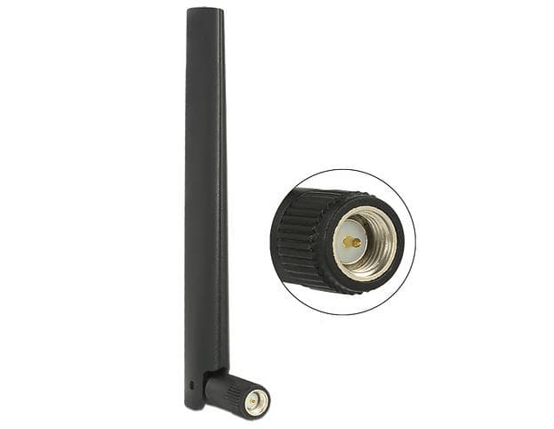 DeLock WLAN 802.11 b/g/n SMA Antenna 1-4.3dBi (88968)