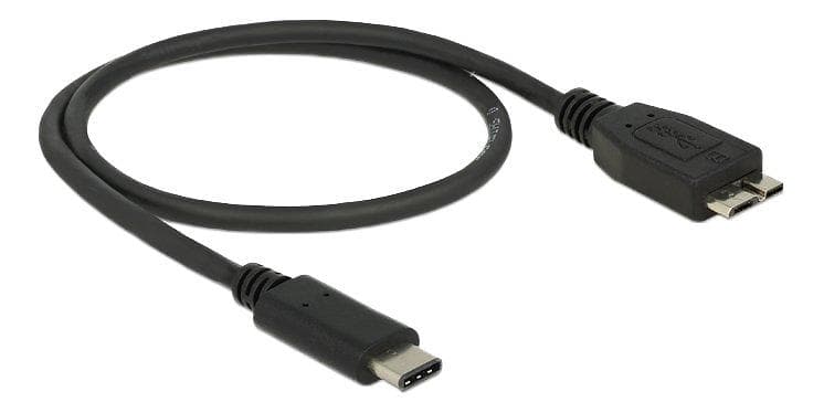 DeLock SuperSpeed USB C - USB Micro-B 3.1 0.5m