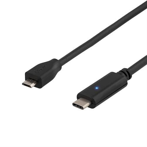 Deltaco USB C - USB Micro-B 2.0 0.5m