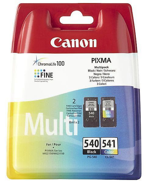 Canon PG-540XL (Sort) + CL-541XL (3-farve)