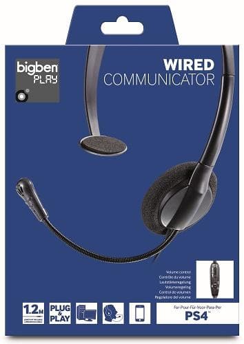 Bigben Interactive Wired Communicator for PS4 On-ear Headset