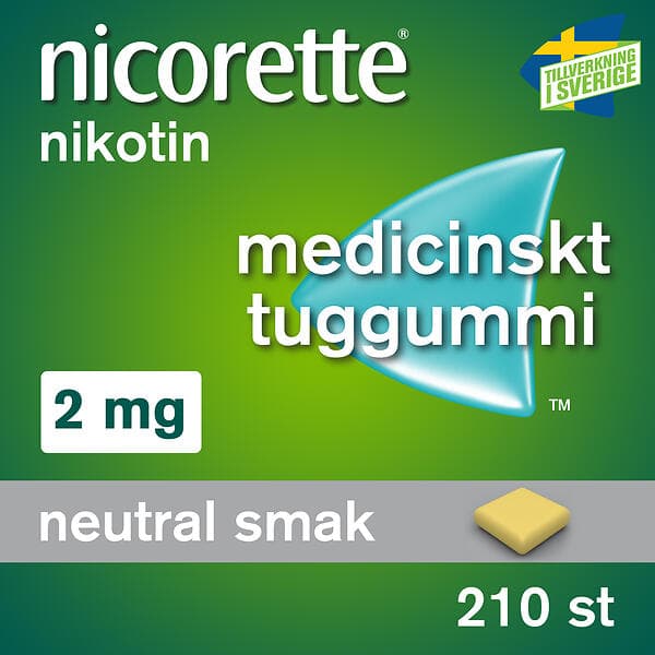 Nicorette Tuggummi Original 2mg 210stk