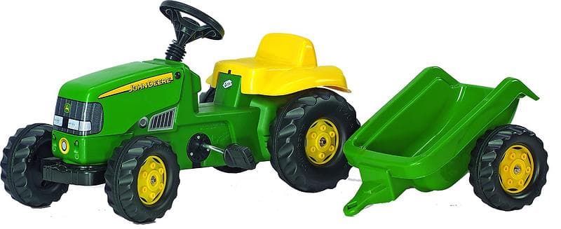 Rolly Toys Kid John Deere + Kid Trailer