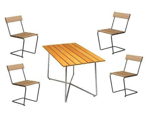 Grythyttan Grupp B25A 120x70cm (incl. 4 1 Chairs)