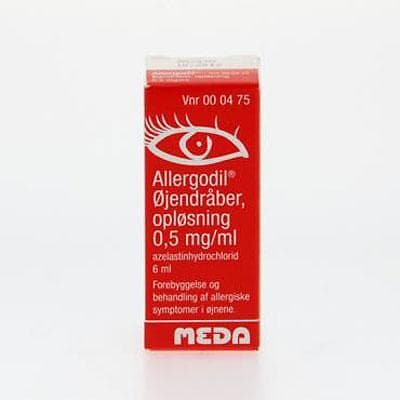 Allergodil Azelastinyhydrochlorid Eye Drops 0.5mg/ml 6ml