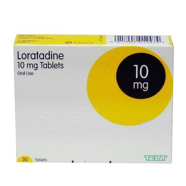 Loratadin Teva 10mg 30 Tablets