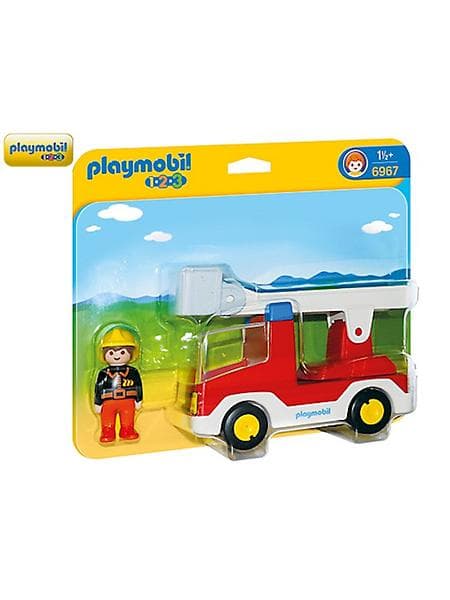 Playmobil 1.2.3 6967 Ladder Unit Fire Truck