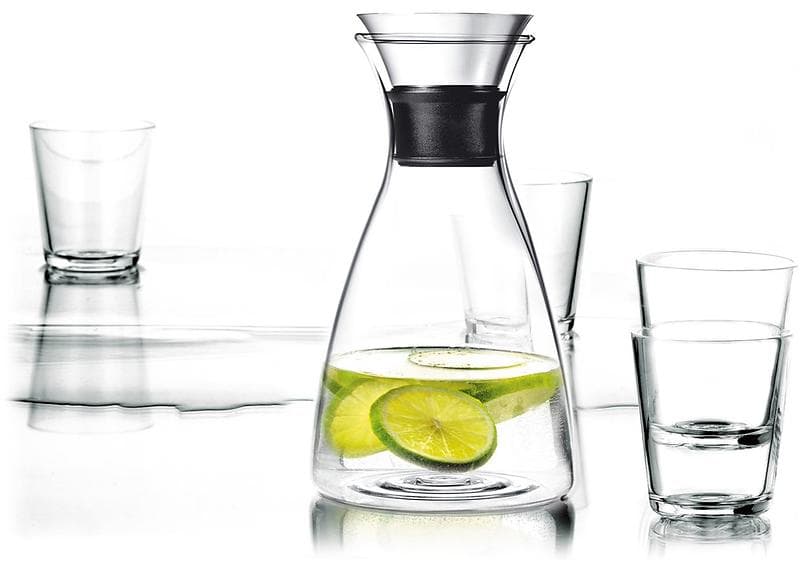 Eva Solo Droppfri Carafe 100cl With 4 Drink glass 25cl