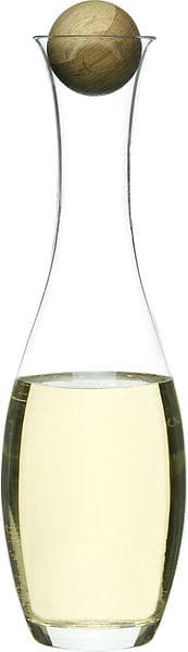 Sagaform Oval Oak Carafe With Oak Cork 100cl