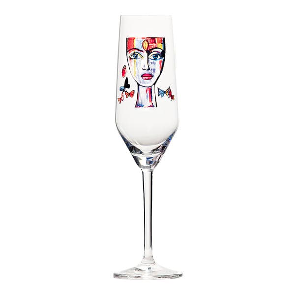 Carolina Gynning Butterfly Messenger Champagne Glass 30cl