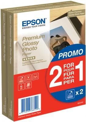 Epson Premium Glossy Photo Paper 255g 10x15cm 2x40st