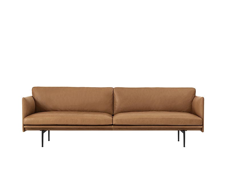 Muuto Outline Sofa Læder (3-sæders)