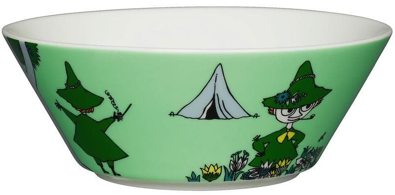 Arabia Mumin Snusmumriken Grön Bowl Ø150mm