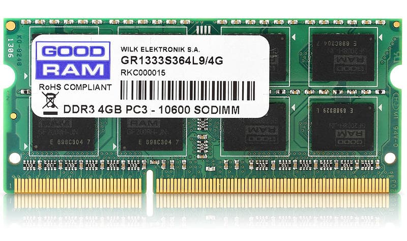 GoodRAM SO-DIMM DDR3 1600MHz 4GB (GR1600S364L11S/4G)