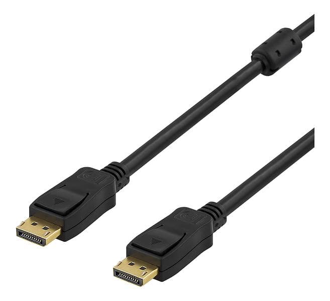 Deltaco Ferrite DisplayPort - DisplayPort 2m