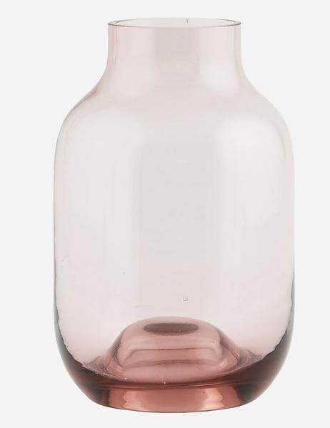 House Doctor Aubergine Glass Vase 140mm