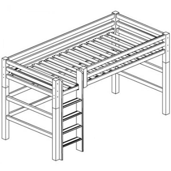 Hoppekids Premium High Høyseng 90x200cm