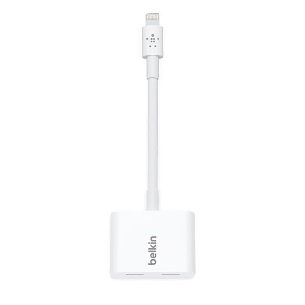 Belkin RockStar Audio+Charge Lightning - 2xLightning M-F Adapter F8J198