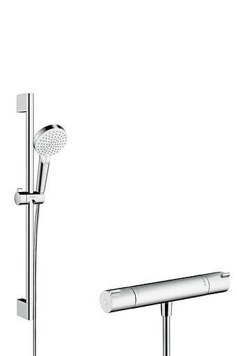 Hansgrohe Ecostat 1001 CL med Vario dusjsett 27817400 (Hvid/Krom)