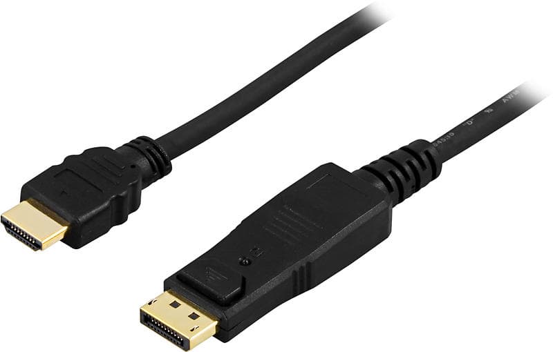 Deltaco HDMI - DisplayPort 1m