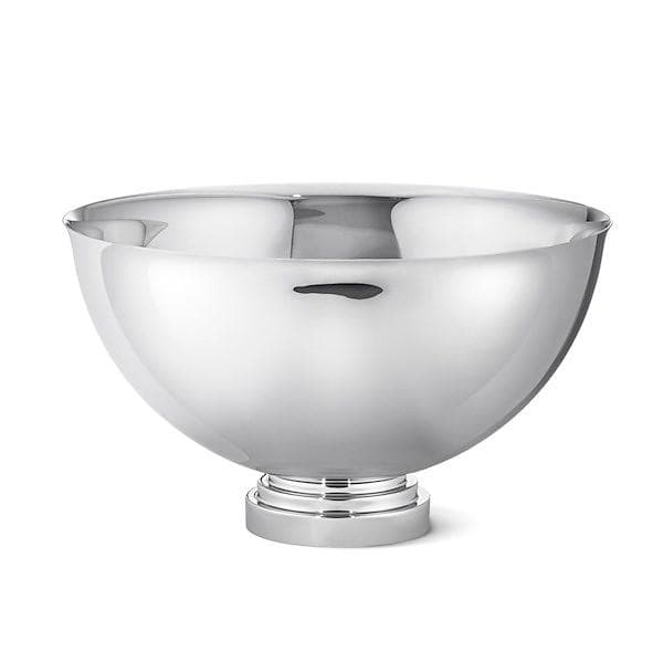 Georg Jensen Manhattan Skål I Rustfrit Stål På Fot Ø400x230mm