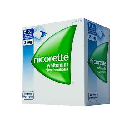 Nicorette White Mint Tuggummi 2mg 210stk