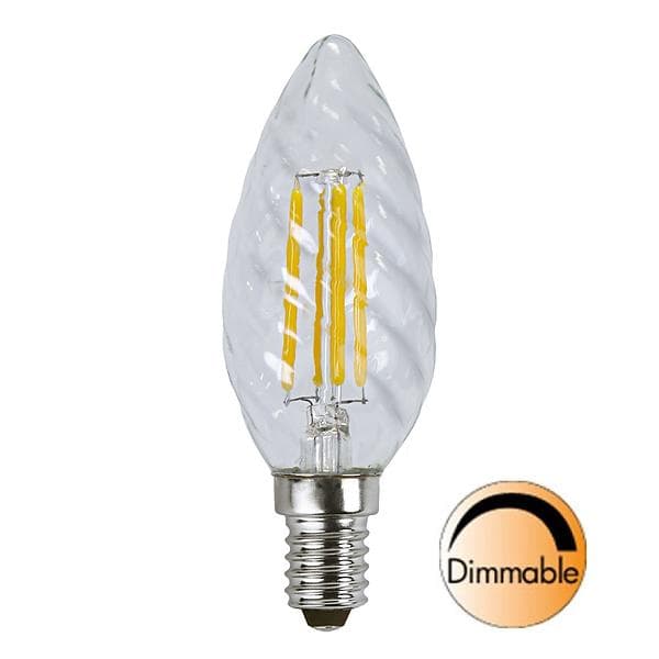 Star Trading Illumination LED Candle Twisted 420lm 2700K E14 4.2W (Dimmable)