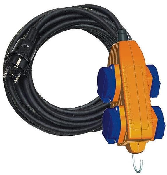 Brennenstuhl Powerblock IP44 4-Way 10m