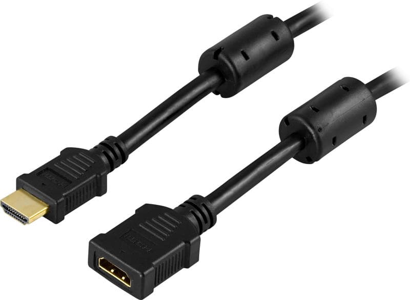 Deltaco HDMI - HDMI M-F 1m