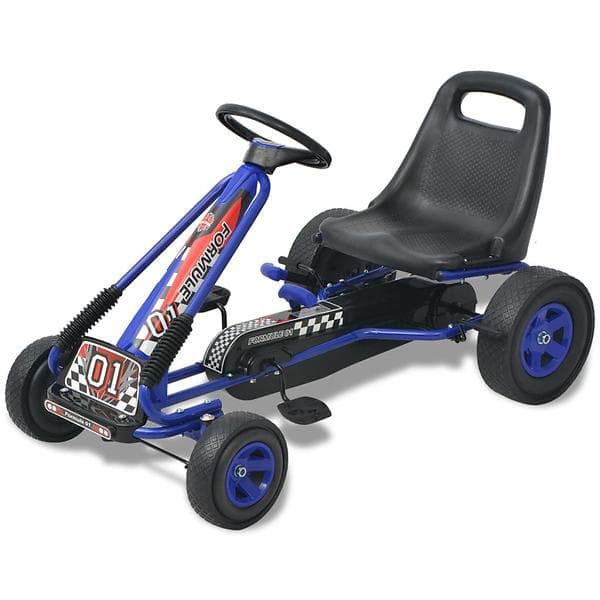 vidaXL Pedal Go-kart w/ Adjustable Seat