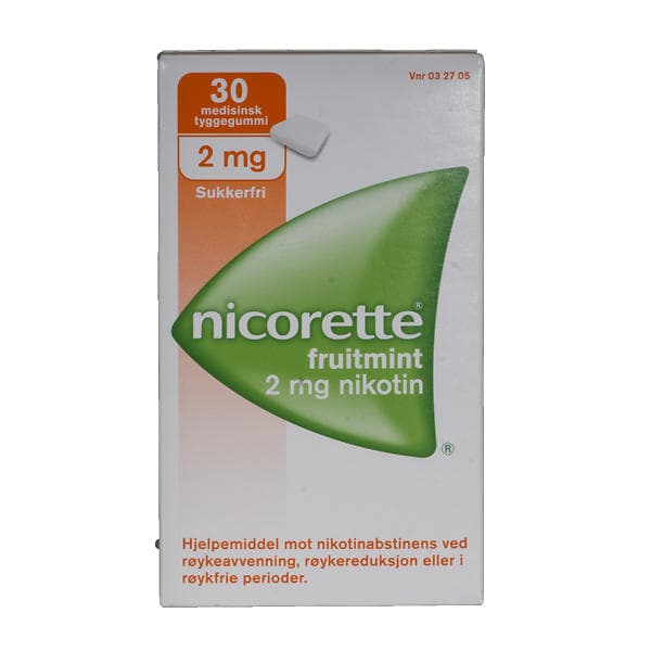 Nicorette Tuggummi Fruitmint 2mg 30stk