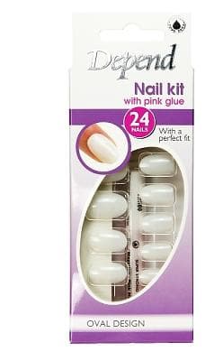 Depend Nail Set Medium Oval 24-pack