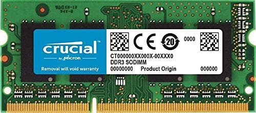 Crucial SO-DIMM DDR3 1600MHz Apple 4GB (CT4G3S160BJM)