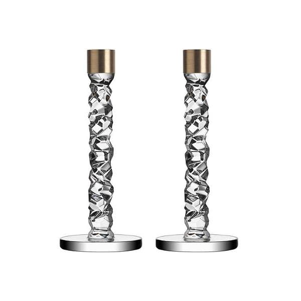 Orrefors Carat Candlestick 100x242mm 2-pack