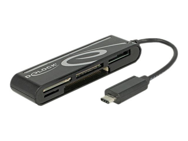 DeLock USB 2.0/USB-C OTG Card Reader for microSDXC/SDXC (91739)