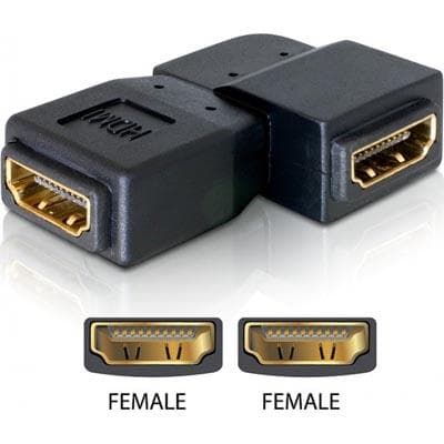 DeLock HDMI - HDMI  F-F Adapter 90° Left