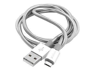 Verbatim Steel USB A - USB Micro-B 2.0 1m