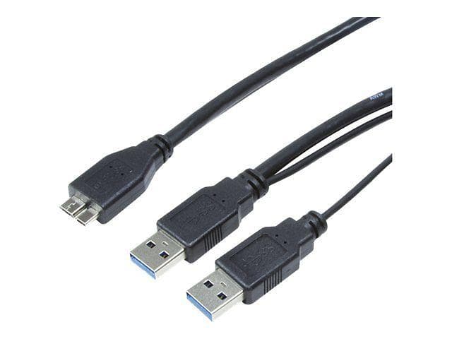 LogiLink 2x USB A - USB Micro-B 3.0 1m