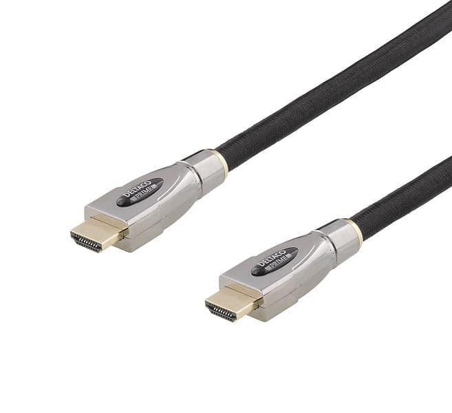 Deltaco Prime Active Braided 18Gbps HDMI - HDMI High Speed with Ethernet 10m